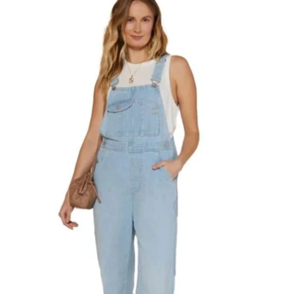 OUTERKNOWN I Classic Nineties Wash Denim Voyager Overalls, XL